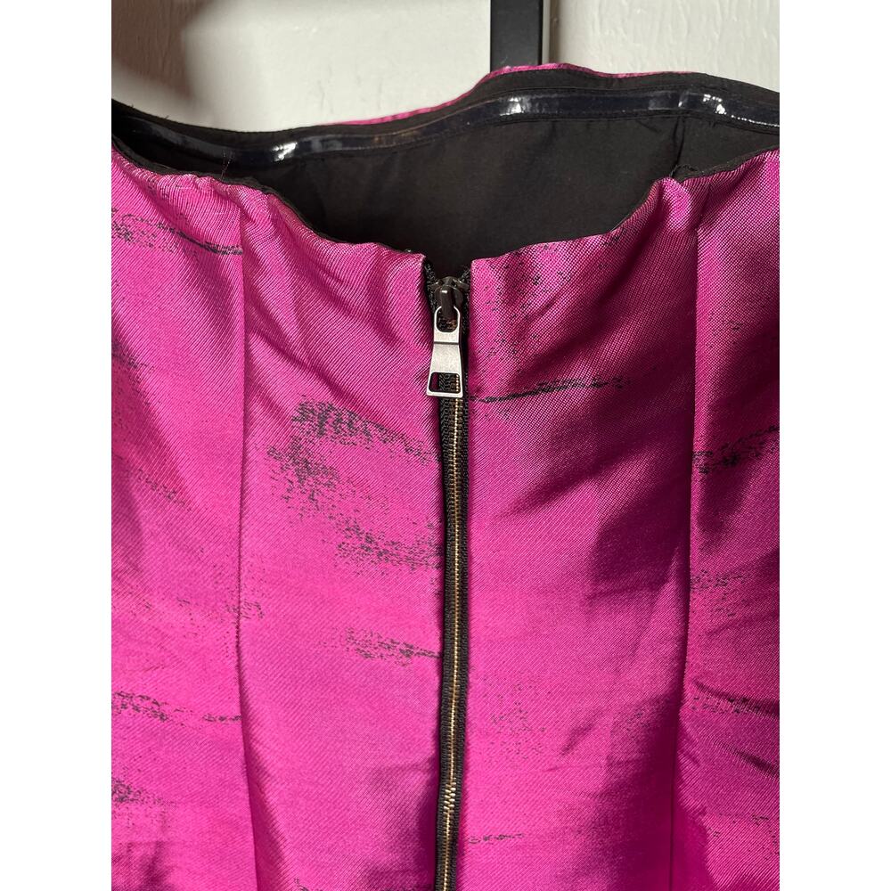 Sachin & Babi Noir Agyness Dress Womens 4 Pink Black Hi-Lo Off The Shoulder Gown - Picture 5 of 8